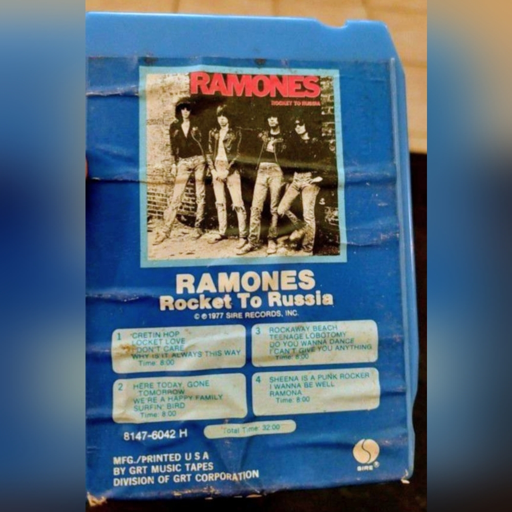 Ramones Rocket to Russia 8-Track Tape Punk Rock